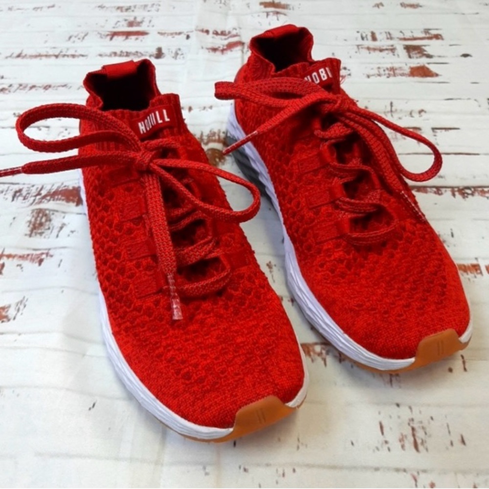 Red NO BULL running shoes. Fits:Men’s size 11. Women’s 9.5